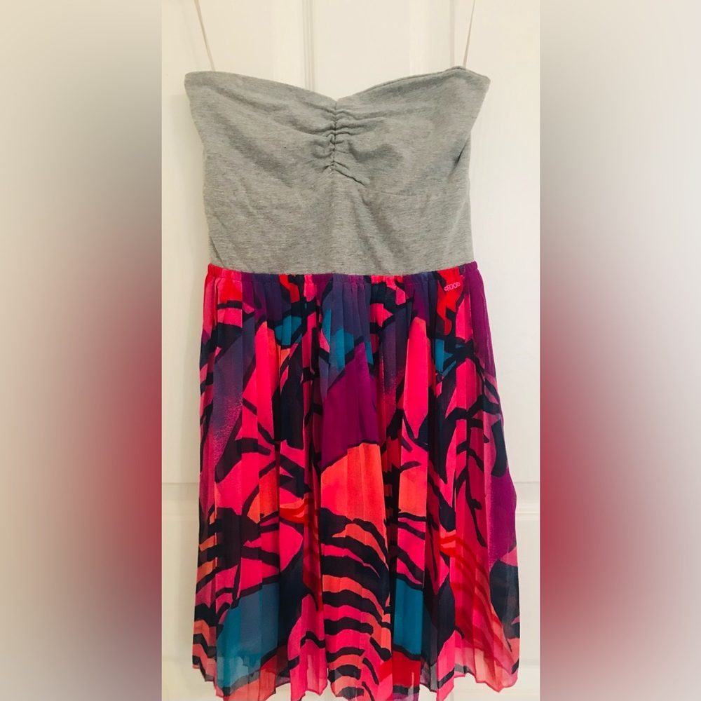 Strapless small/petite mini dress
